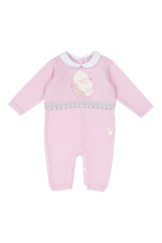 Grenouillère en laine - Rose