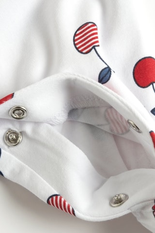 Grenouillère - Blanc et rouge