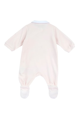 Grenouillère - Rose poudré et blanc