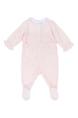 Grenouillère - Rose poudré et blanc