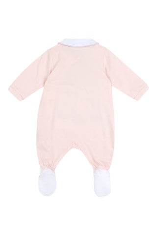 Grenouillère - Rose poudré et blanc