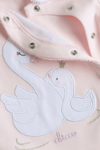 Grenouillère - Rose poudré et blanc