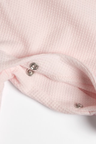 Grenouillère trompe-l’œil - Rose poudré et blanc