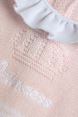 Grenouillère - Rose poudré et blanc