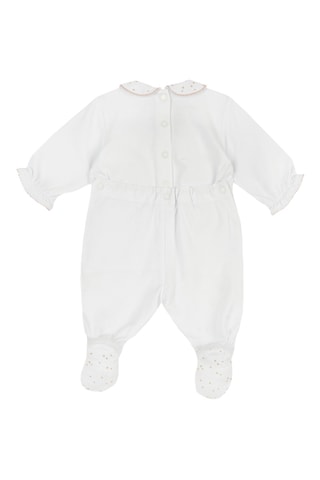 Grenouillère - Blanc et marron clair