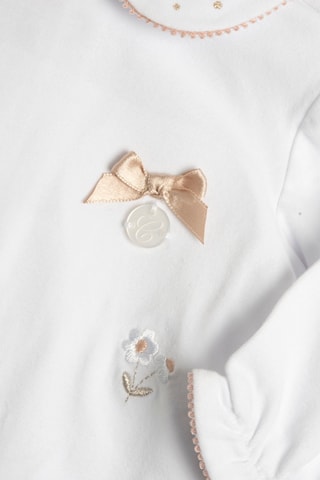 Grenouillère - Blanc et marron clair