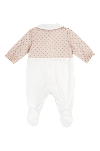 Grenouillère - Blanc et marron clair