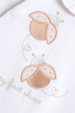 Grenouillère - Blanc et marron clair