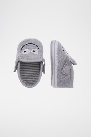 Antislippantoffels - Gemêleerd Grijs