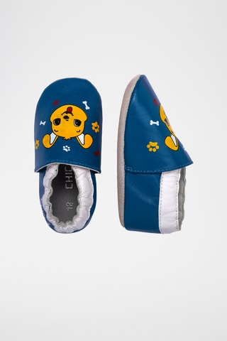 Geitennubuck Pantoffels - Koningsblauw