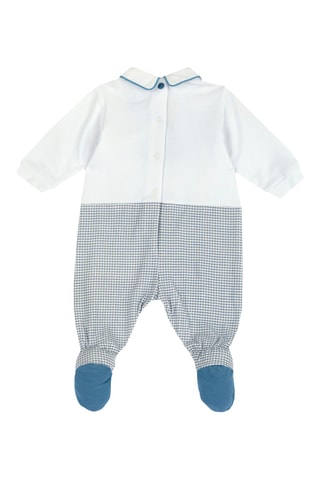 Grenouillère trompe-l’œil - Blanc