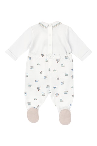 Grenouillère trompe-l’œil - Blanc