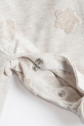 Grenouillère - Blanc et beige chiné