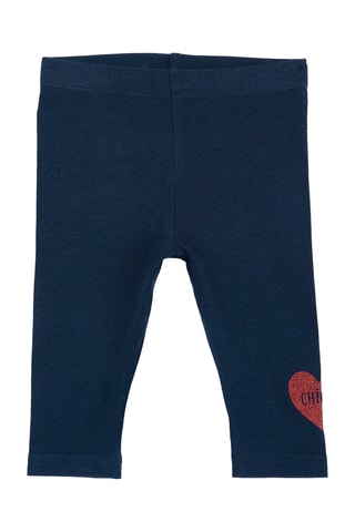 Legging - Bleu marine et rouge