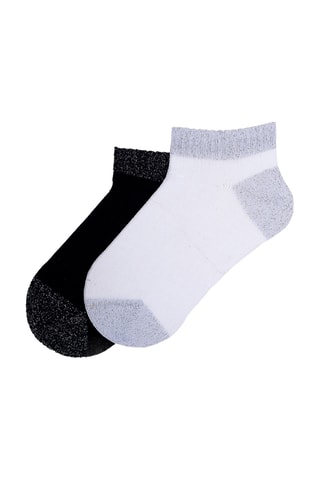 2 paires de chaussettes - Noir et blanc