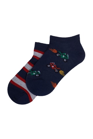 2 paires de chaussettes - Bleu marine