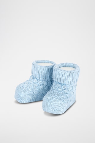 Chaussons en laine - Bleu clair