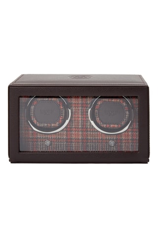 Enrolador para 2 relógios em couro vegan MW - Castanho