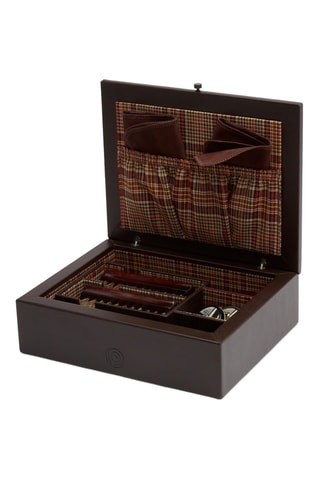 Coffret de manutenção para calçado em couro WM - Castanho 