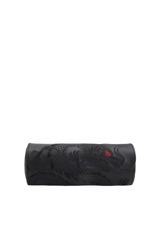 Estojo para 3 relógios em couro vegan Lunar Triple Watch Roll - Preto