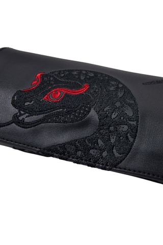 Cofanetto per orologi in pelle vegan Lunar - Nero e rosso