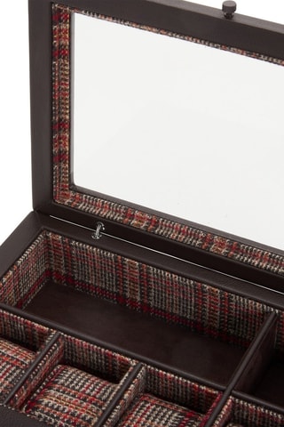 Cofanetto per orologi in pelle vegan WM - Marrone