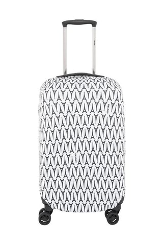Housse de valise extensible - Noir et blanc - Taille S/M
