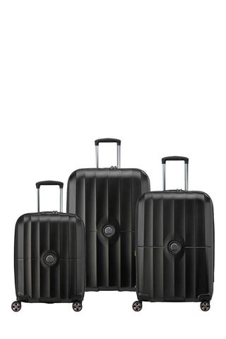 Set de 3 valises (S/M/L) - 55/67/79 cm - Noir