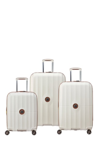Set de 3 valises (S/M/L) - 55/67/79 cm - Blanc