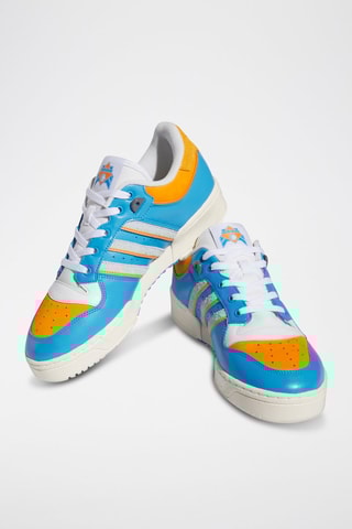 Baskets en cuir Rivalry Low Itchy - Bleu clair et orange