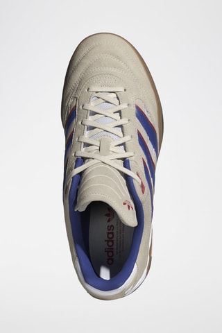 Baskets en nubuck - Beige et bleu cobalt