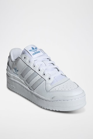 Baskets en cuir et nubuck Forum Bold - Blanc