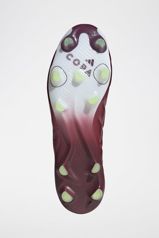 Chaussures de football en cuir Copa Pure II - Bordeaux et jaune