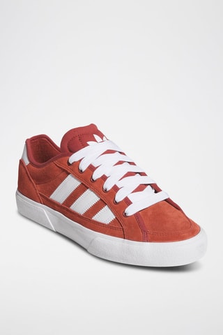 Chaussures de skateboard en nubuck Court TNS Premiere - Rouge brique