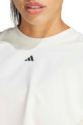 Débardeur trompe-l’œil Boxy Power - Blanc