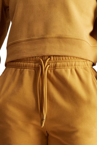 Pantalon de survêtement en coton biologique - Moutarde