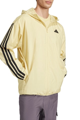 Coupe-vent à capuche Essentials - Jaune et noir