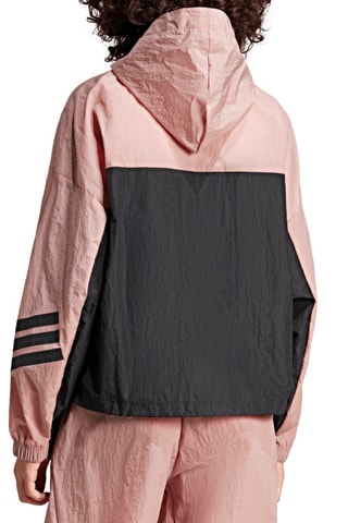 Coupe-vent à capuche - Rose et noir