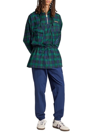 Coupe-vent à capuche - Vert foncé et bleu marine