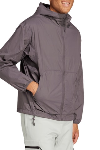 Coupe-vent à capuche City Escape - Gris foncé et anthracite