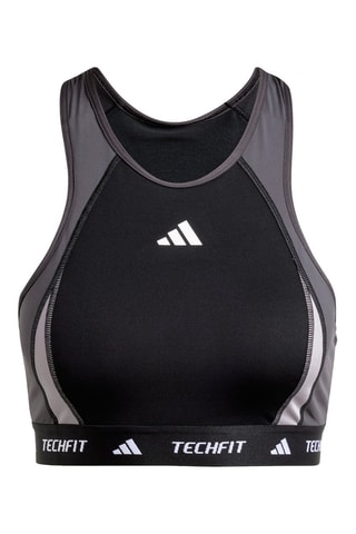 Brassière d’entraînement push-up Techfit Colorblock - Noir