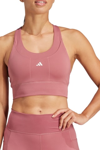 Brassière de running push-up - Vieux rose