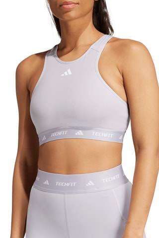 Brassière de sport push-up Techfit - Gris clair