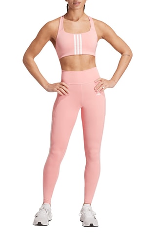 Brassière d’entraînement push-up Powerimpact 3 bandes - Rose