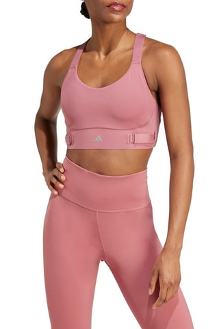 Brassière de running push-up FastImpact Luxe - Rose