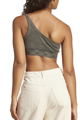 Crop top asymétrique - Anthracite