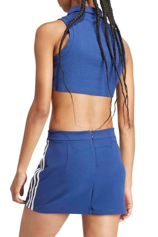 Crop top Rib - Bleu foncé