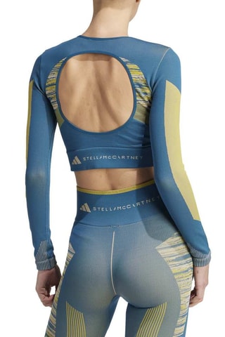 Crop top de yoga Stella McCartney - Bleu cobalt
