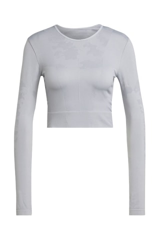 Crop top de yoga TrueStrength - Gris clair