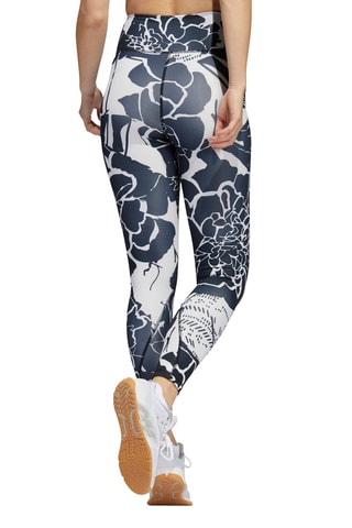 Legging taille haute Optime Superher Training 7/8 - Gris foncé et blanc